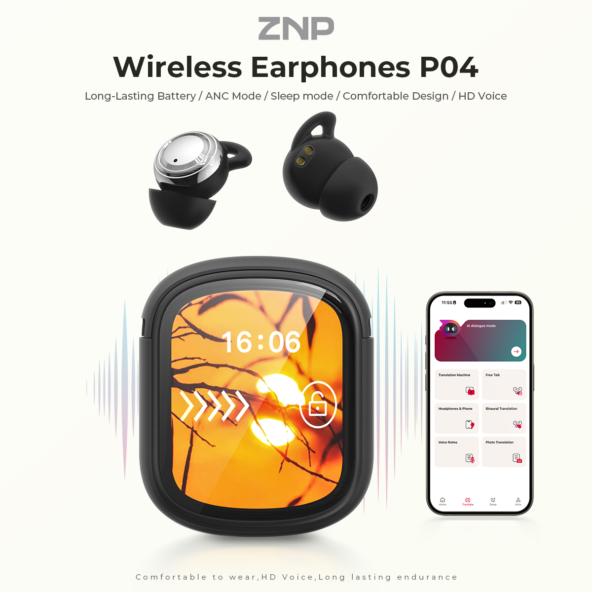 ZNP P04 Sleeping Aid Earbuds A - огляд і ціна Sleep Mask Headphones Bluetooth