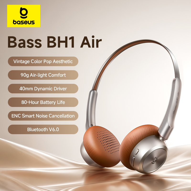 Baseus BH1 Air Wireless Headph - огляд і ціна Anc Wireless Over Ear Headphones