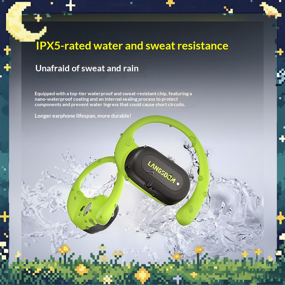 LANGSDOM TS17 Open Ear Bluetoo - огляд і ціна Bone Conduction Running Headphones