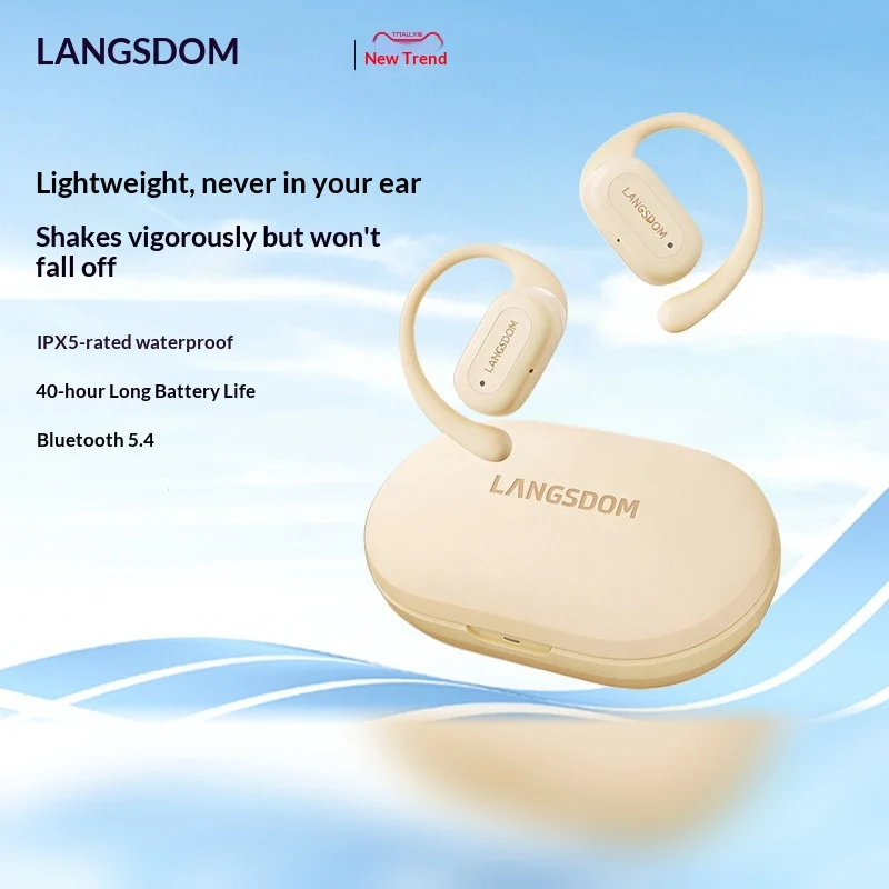 LANGSDOM TS17 Open Ear Bluetoo - огляд і ціна Bone Conduction Running Headphones