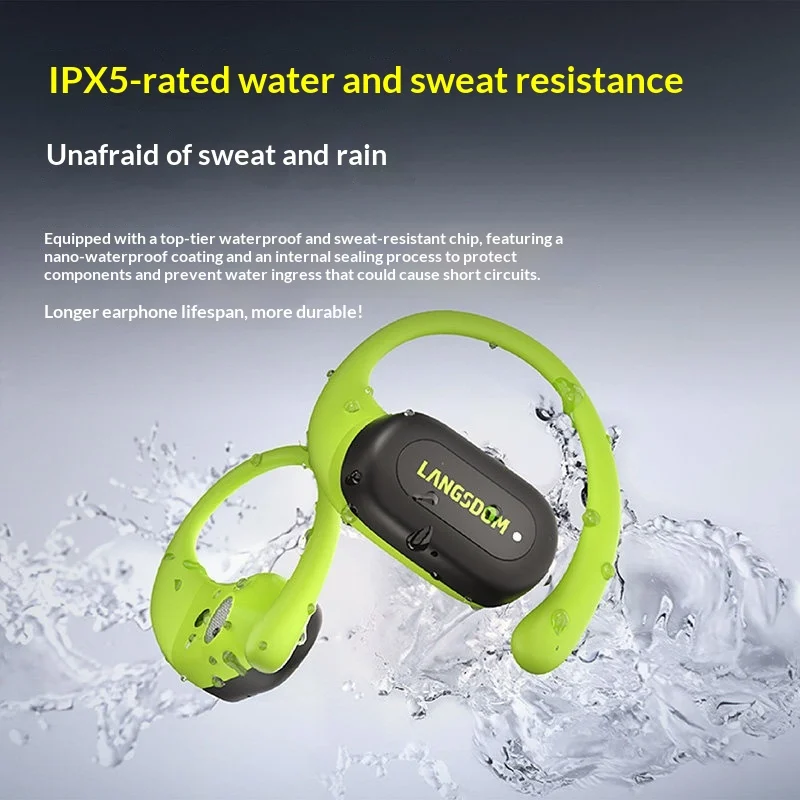 LANGSDOM TS17 Open Ear Bluetoo - огляд і ціна Bone Conduction Running Headphones