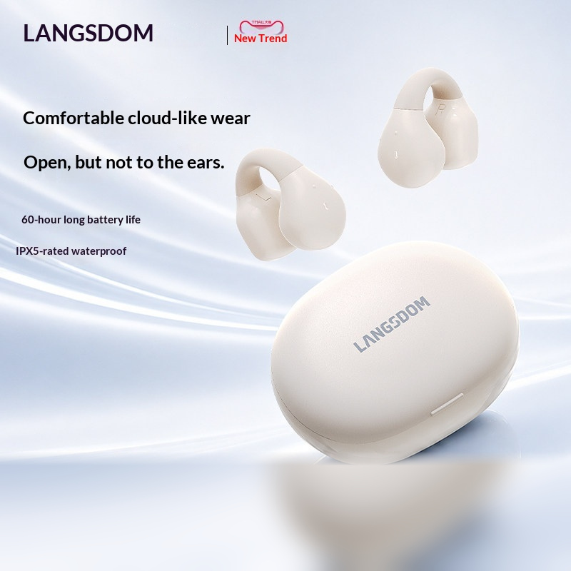 LANGSDOM TS03PRO Open Ear Clip - огляд і ціна Bone Conduction Running Headphones
