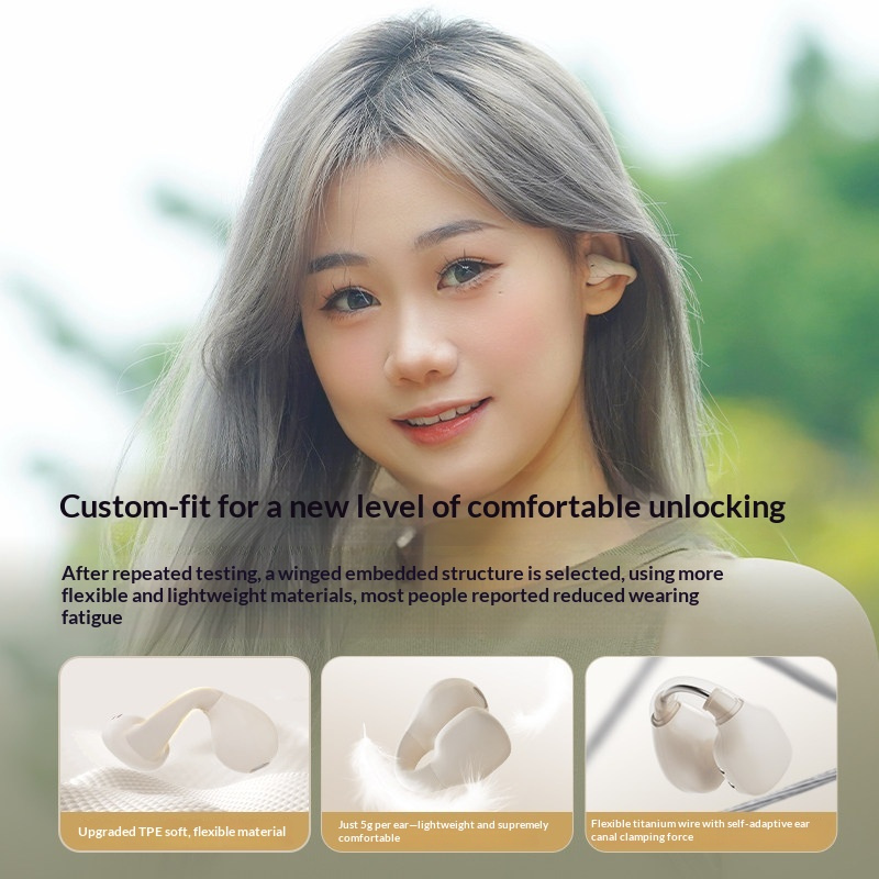 LANGSDOM TS03PRO Open Ear Clip - огляд і ціна Bone Conduction Running Headphones