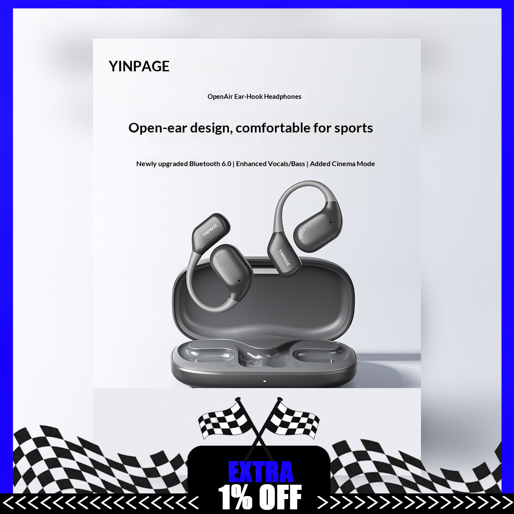 YINPAGE OPENAIR Open Ear Bluet - огляд і ціна Bone Conduction Running Headphones