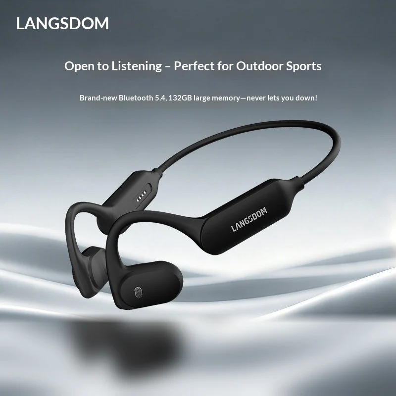 LANGSDOM AirWave Open Ear Blue - огляд і ціна Bone Conduction Running Headphones