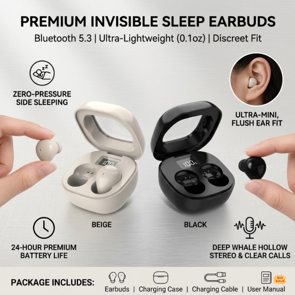 Ultra-Small TWS Wireless Earph - огляд і ціна Sleep Mask Headphones Bluetooth