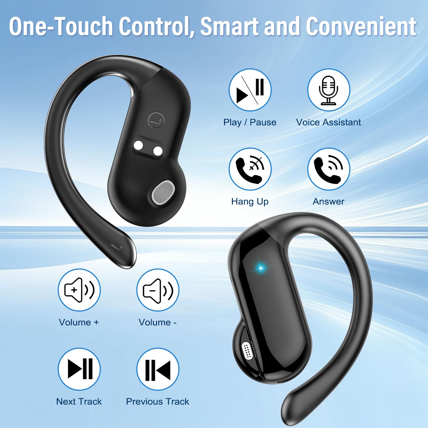 2026 Open-Ear Earbuds Bluetoot - огляд і ціна Type C Wired Earphones With Mic