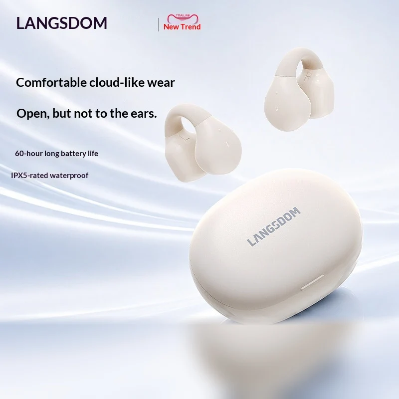 LANGSDOM TS03PRO Open Ear Clip - огляд і ціна Bone Conduction Running Headphones