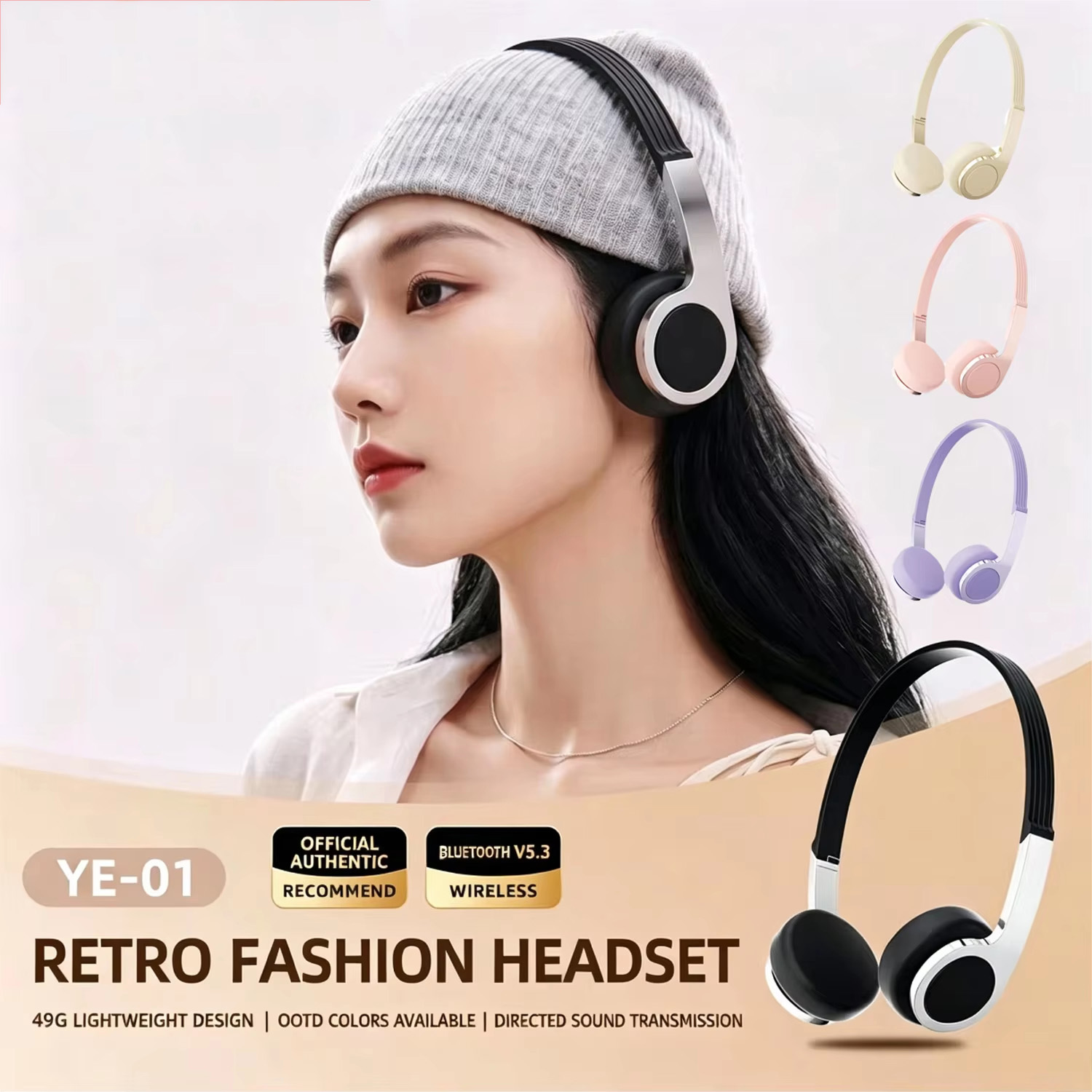 New Retro Compact Over-Ear Blu - огляд і ціна Anc Wireless Over Ear Headphones